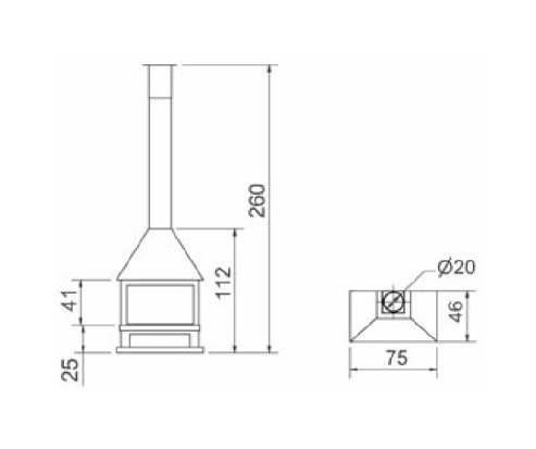 Камин Fugar F-406 (Ф-406)