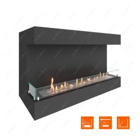 Биокамин фронтальный SteelHeat GRAND 1200 (Стекло)