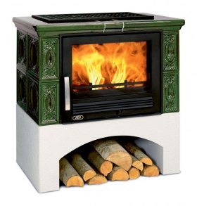 Кафельная печь-камин ABX Panonie (вставка стальная)