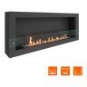 Биокамин SteelHeat WALL ONE 1400 черный (Стекло)