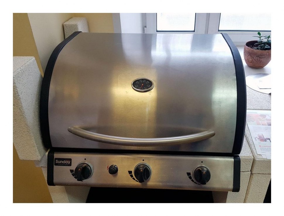 Барбекю MELODY CRYSTAL (Sunday) + модуль "газовый гриль" (Sunday)