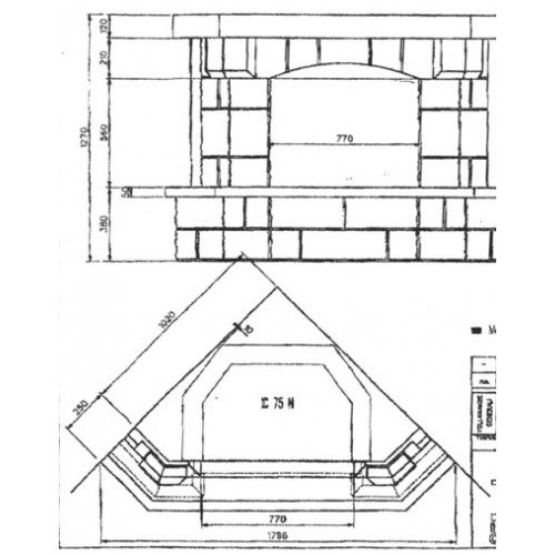 Каминная облицовка EdilKamin Teseo