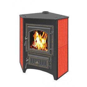 Печь-камин Везувий ПК-01 (220) угловой (красный)