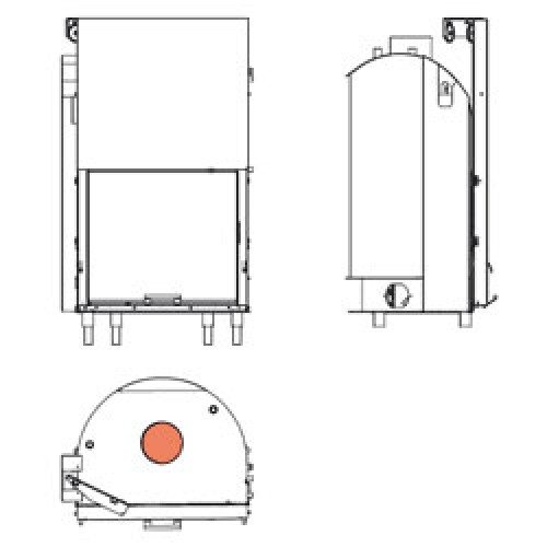 Каминная топка Edilkamin H2Oceano 15
