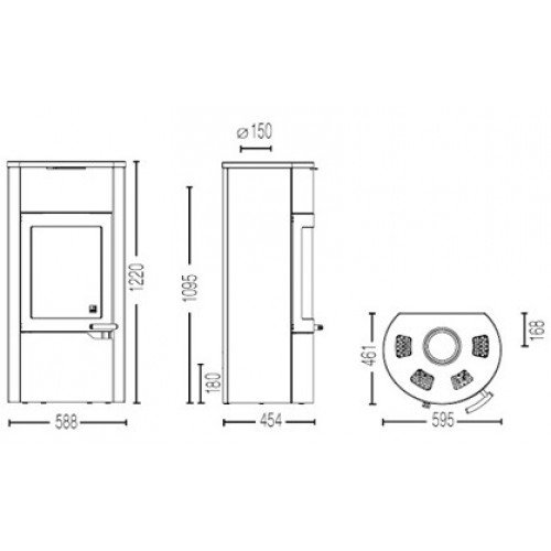 Печь-камин Austroflamm Uno Xtra (талькохлорит)