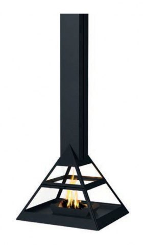 Камин ADMETO CENTRAL, подвесной, чёрный (Traforart)
