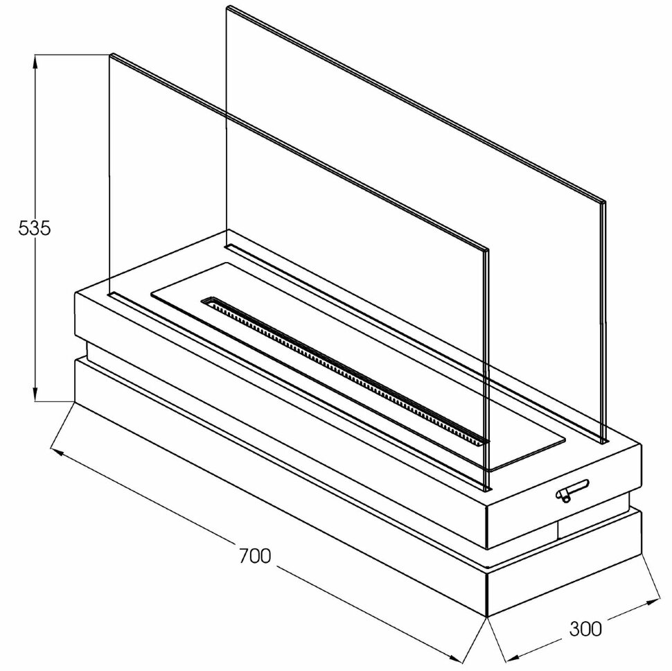Биокамин Silver Smith FAME AVE 700 White