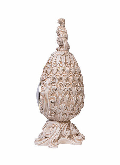 Каминные часы Фаберже Державные RF2053 IV (Белая коллекция)