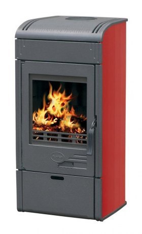 Печь VESTA, эмалированная, красная (Plamen)