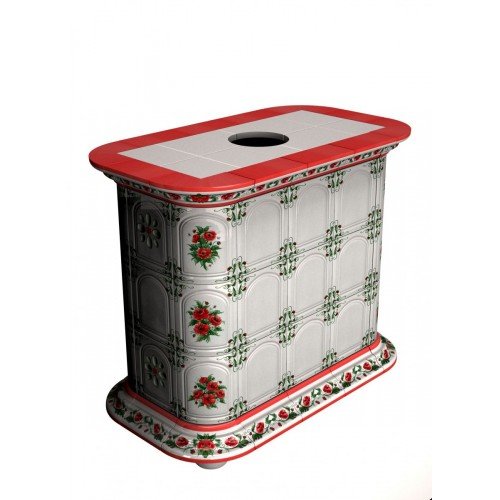 Каминная облицовка КимрПечь Прованс центральная Маки