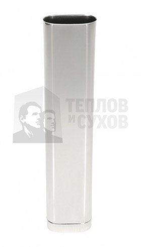 Труба Овал Моно L 1000 100х200. 304. 0,5