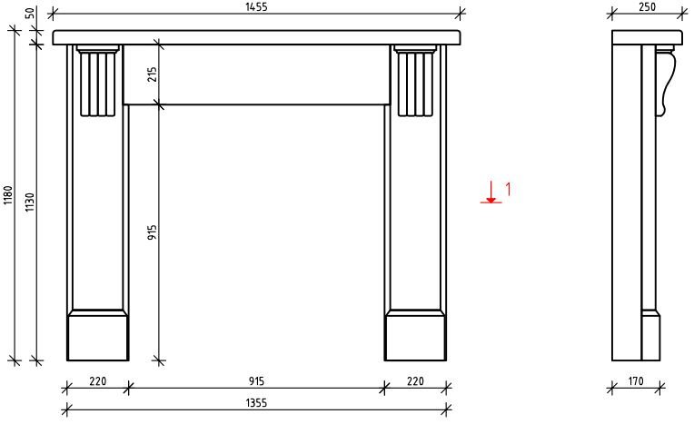 Каминная облицовка Sunhill Murcia