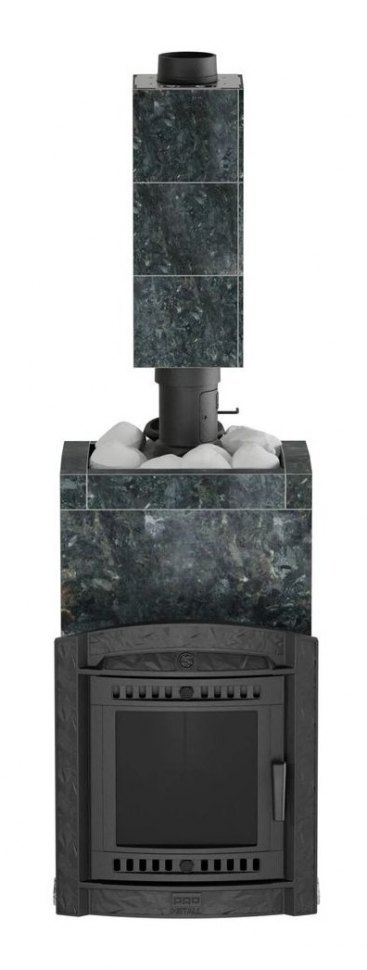 Банная печь Атмосфера XL в облицовке Пироксенит