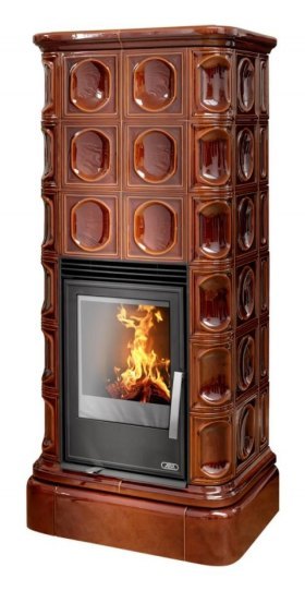 Кафельная печь-камин ABX Kaledonie KPI (вставка Комбо)