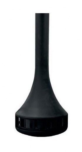 Камин HYPNOS CENTRAL, со стеклом, чёрный (Traforart)