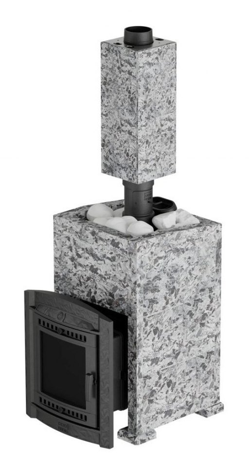 Банная печь Атмосфера XL в облицовке Пироксенит Элит