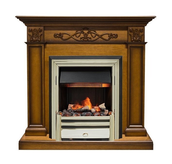 Каминокомплект Verona - Дуб антик с очагом Cavendish