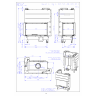 Каминная топка Romotop Heat Silent R/L 3G L 81.51.40.24 (цельное стекло)