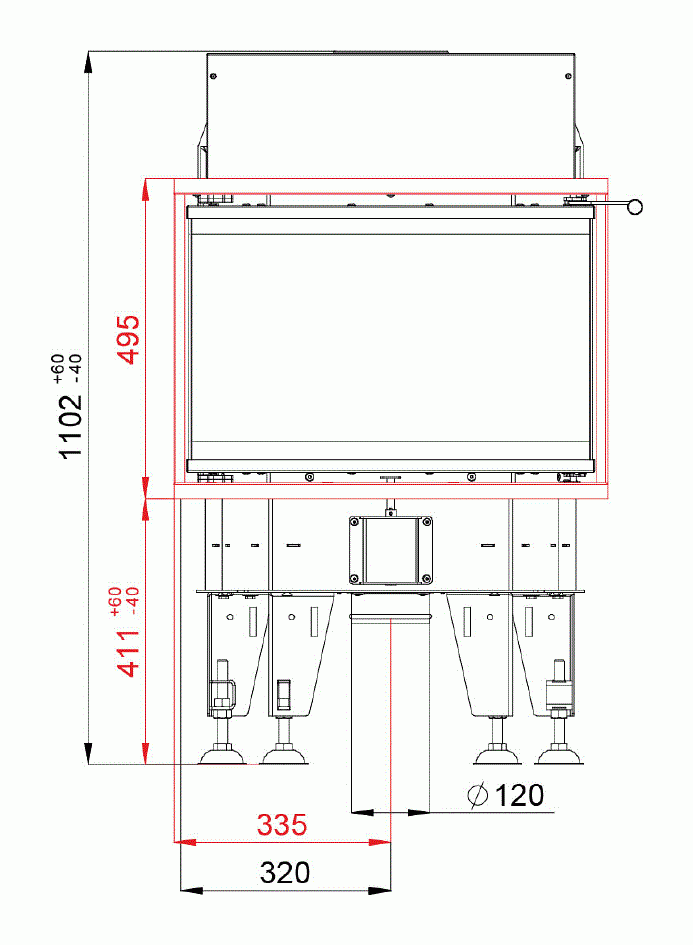 Каминная топка BeF Therm 6 C