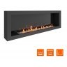 Биокамин SteelHeat WALL ONE 1700 черный (Стемалит)