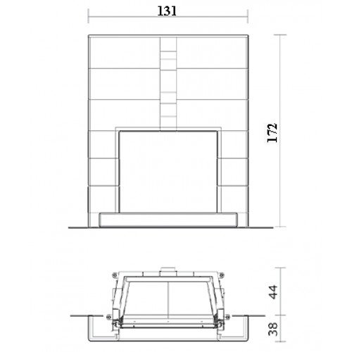 Каминная облицовка EdilKamin Darwin blanca