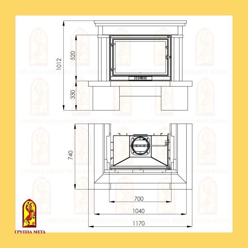 Каминная облицовка Мета Неаполь 715У