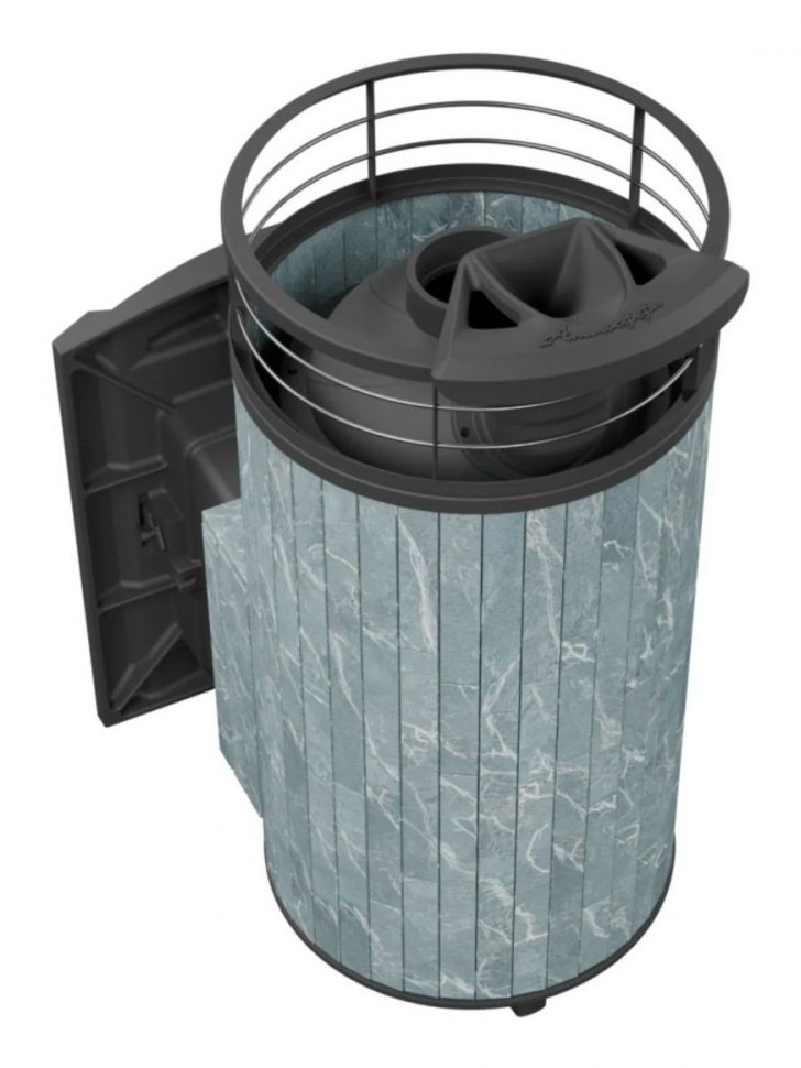 Банная печь Атмосфера XL Талькохлорит ламель + сетка с Тоннелем