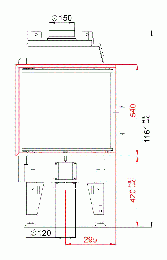 Каминная топка BeF Therm 6 CP/CL
