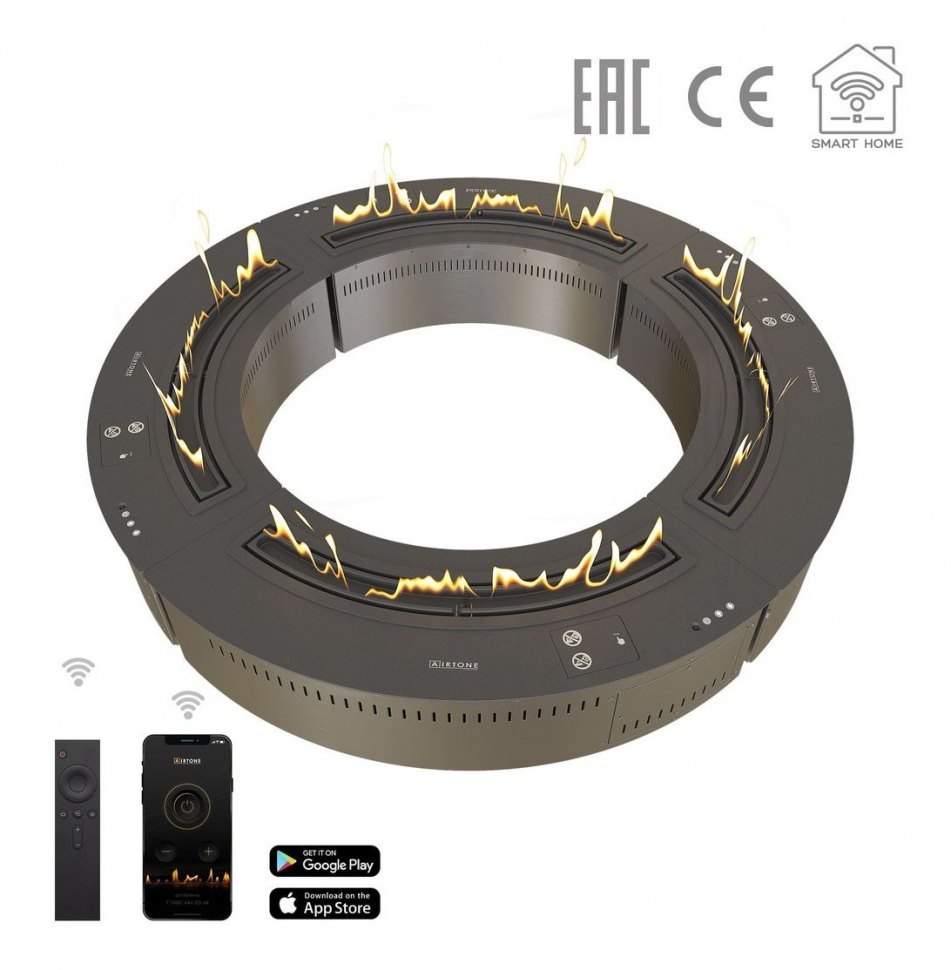 Биокамин автоматический Airtone Andalle RADIAL 500