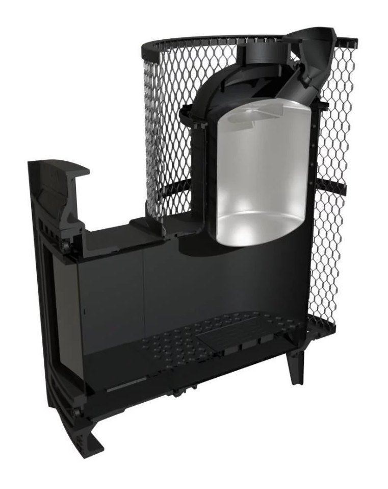 Банная печь Атмосфера L с сеткой для камней из нержавеющей стали