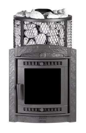 Банная печь Атмосфера L с сеткой для камней из нержавеющей стали