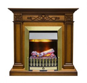 Каминокомплект Verona - Дуб антик с очагом Danville Antique Brass FB2