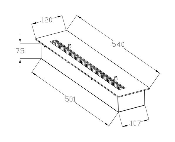 Прямоугольный контейнер Silver Smith LUX 2