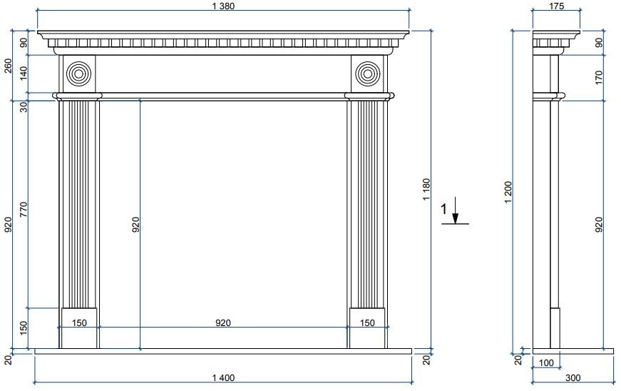 Каминная облицовка Sunhill Auce Marble