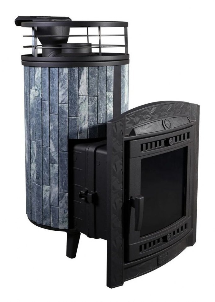 Банная печь Атмосфера L Талькохлорит ламель + сетка