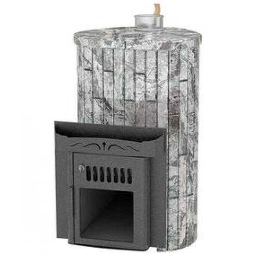Дровяная печь для бани Ферингер Ламель Мини в жадеите