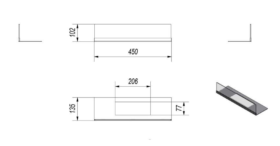 Стекло декоративное для биокамина Delta