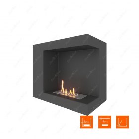 Биокамин угловой SteelHeat LONG 600 правый (Стандарт)