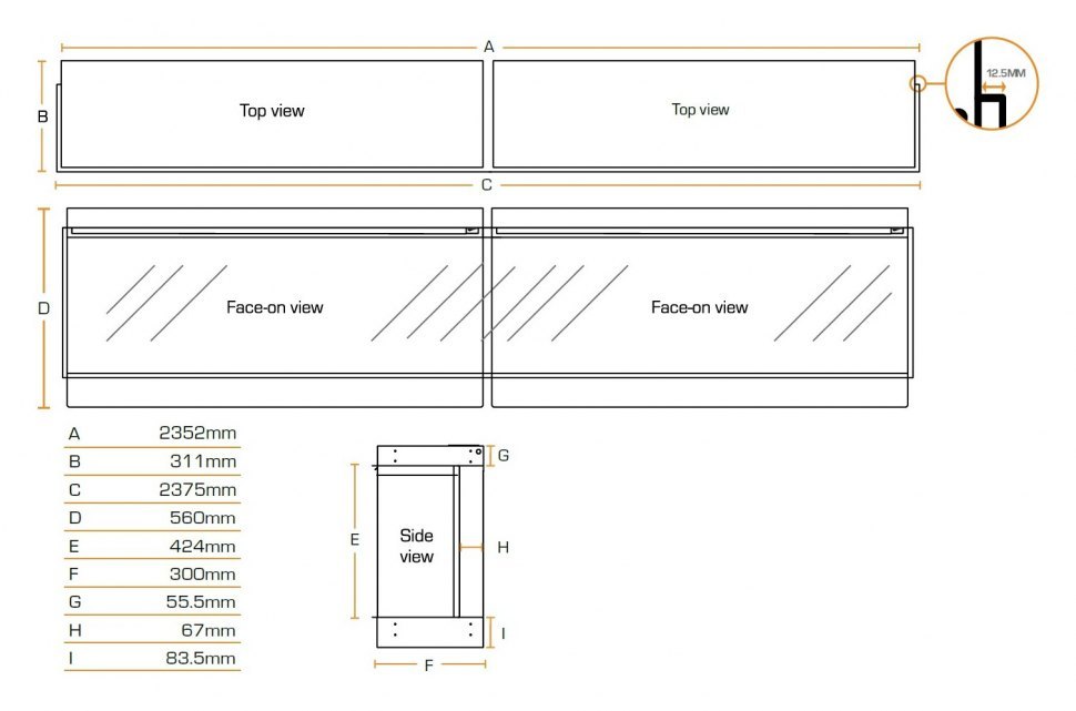 Электрокамин British Fires New Forest 2400