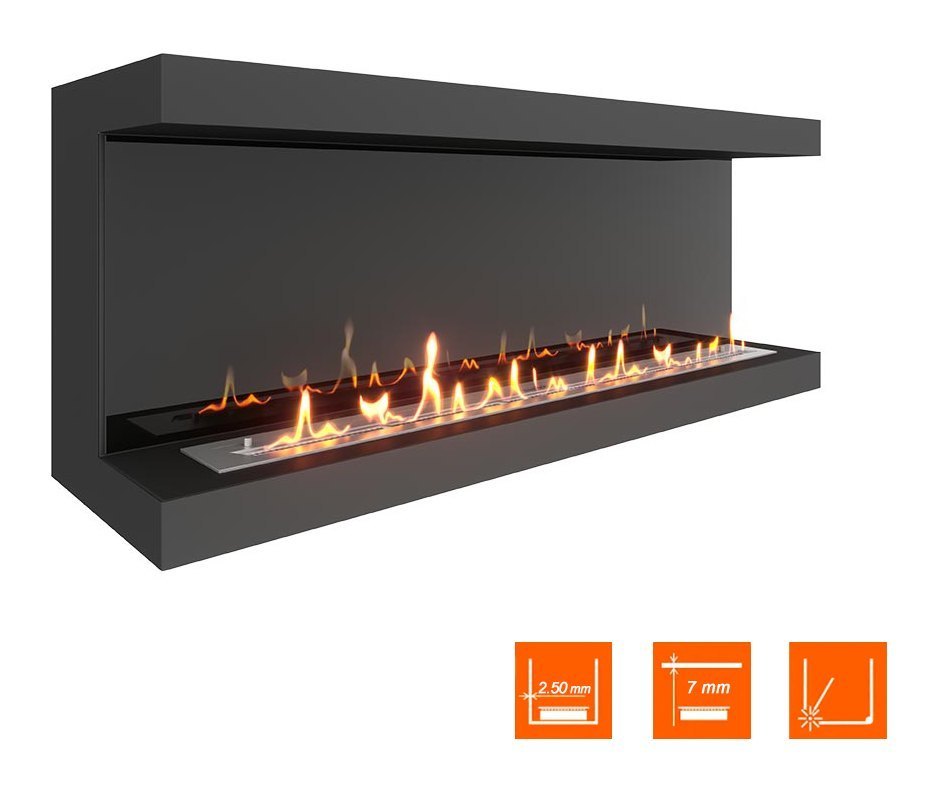 Биокамин фронтальный SteelHeat ONE 1400 (Стемалит)