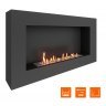 Биокамин SteelHeat WALL GRAND 1200 черный (Стандарт)