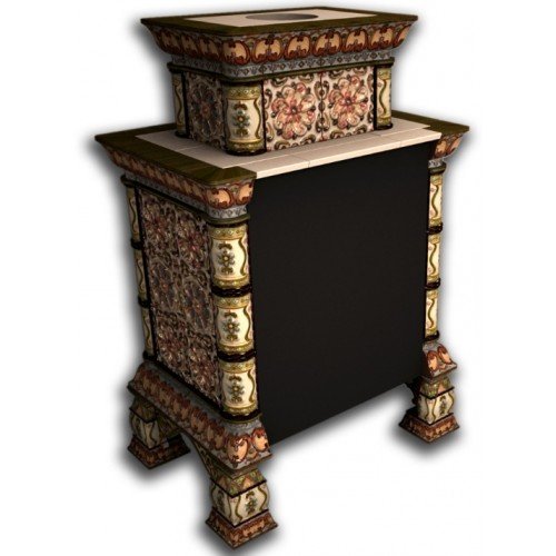 Каминная облицовка КимрПечь Кострома пристенная двухъярусная Август