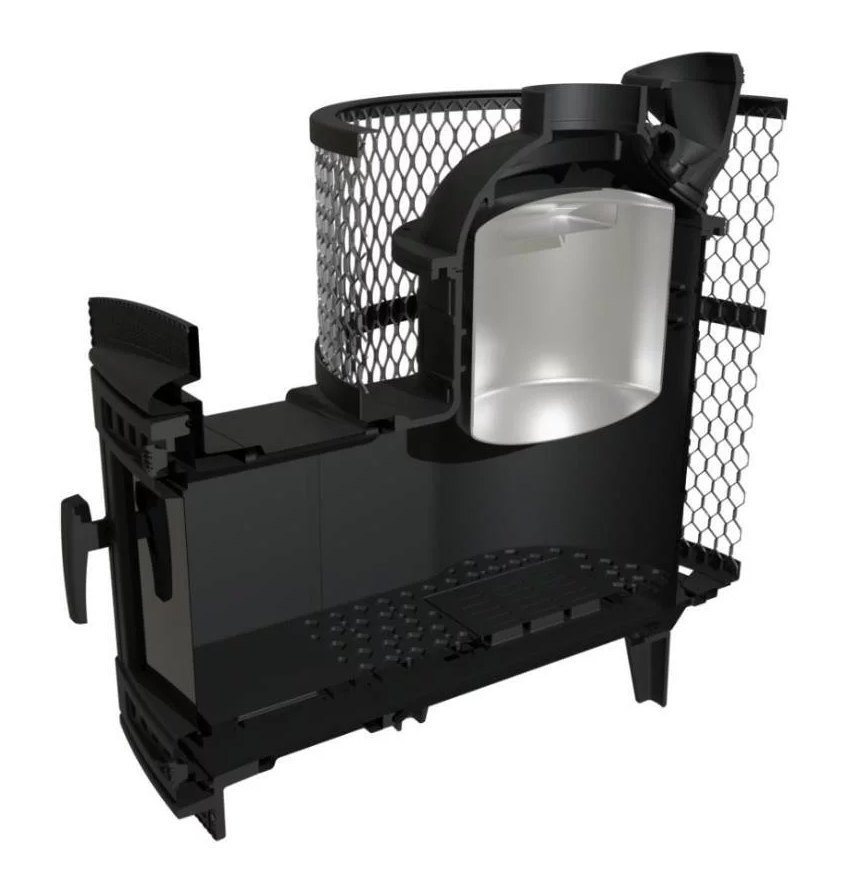 Банная печь Атмосфера M с сеткой для камней из нержавеющей стали