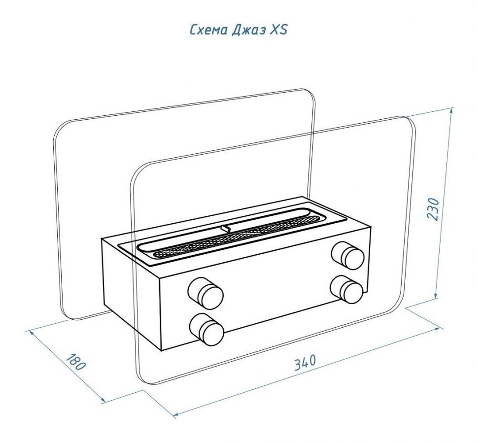 Биокамин настольный Джаз