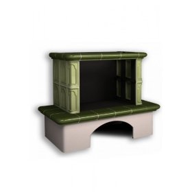 Каминная облицовка КимрПечь Гефест пристенная Олива без короба