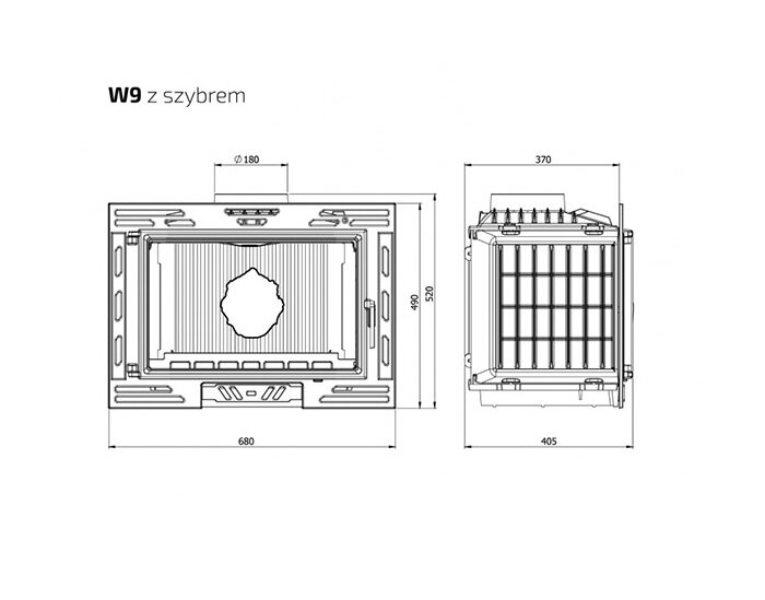 Каминная топка Kaw-Met W9A EKO