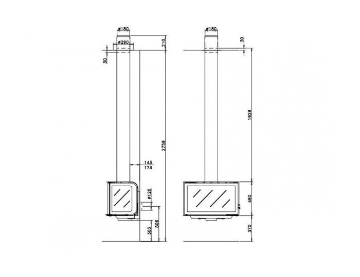 Камин Rocal City 1 doors