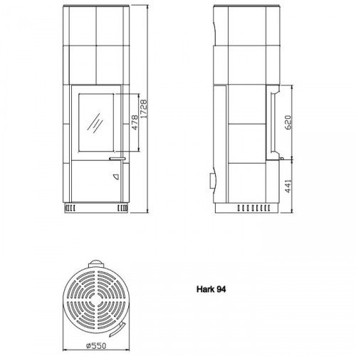 Печь Hark 94 GT ECOplus