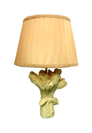 Абажур бежевый Тюльпаны RF004 IV (Белая коллекция)