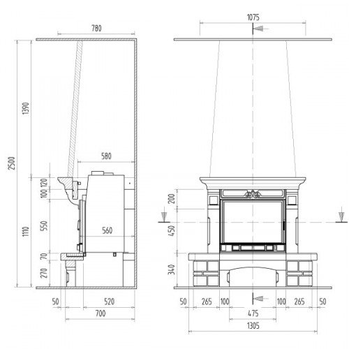 Каминная облицовка Supra Talence